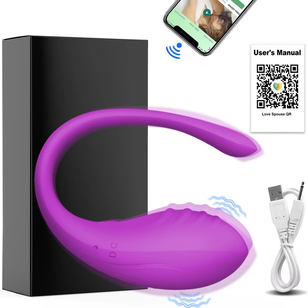 Wireless Bluetooth G Spot Vibrator for Women Dildo