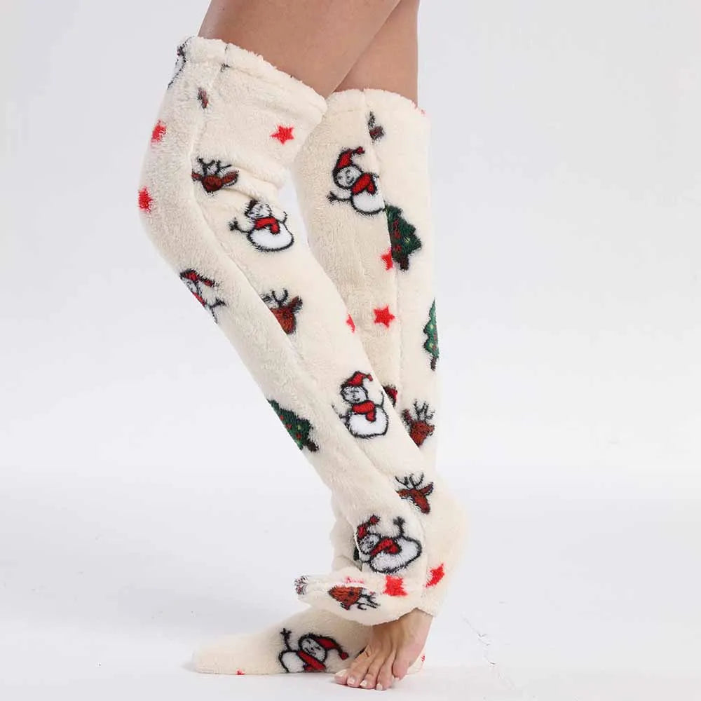 Christmas Sleeves Winter Hoodies Sweatshirt Women Men Pullover Fleece