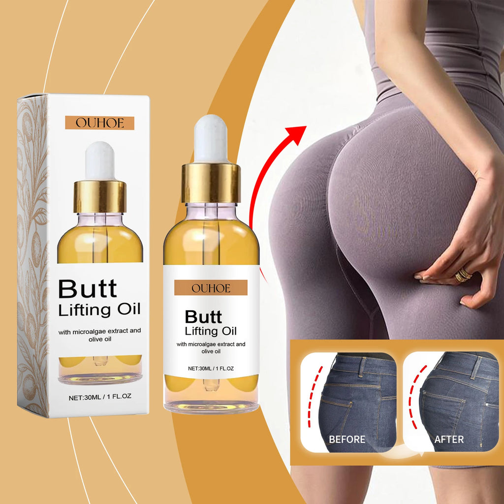 Oil Hip Lifting Growth Firming Nourishing Moisturize Skin Tighten Pores Enhance Elasticity Body Massage Care