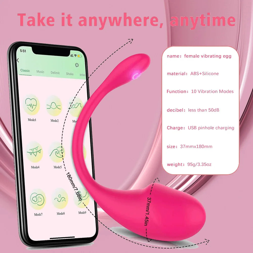 Wireless Bluetooth G Spot Vibrator for Women Dildo