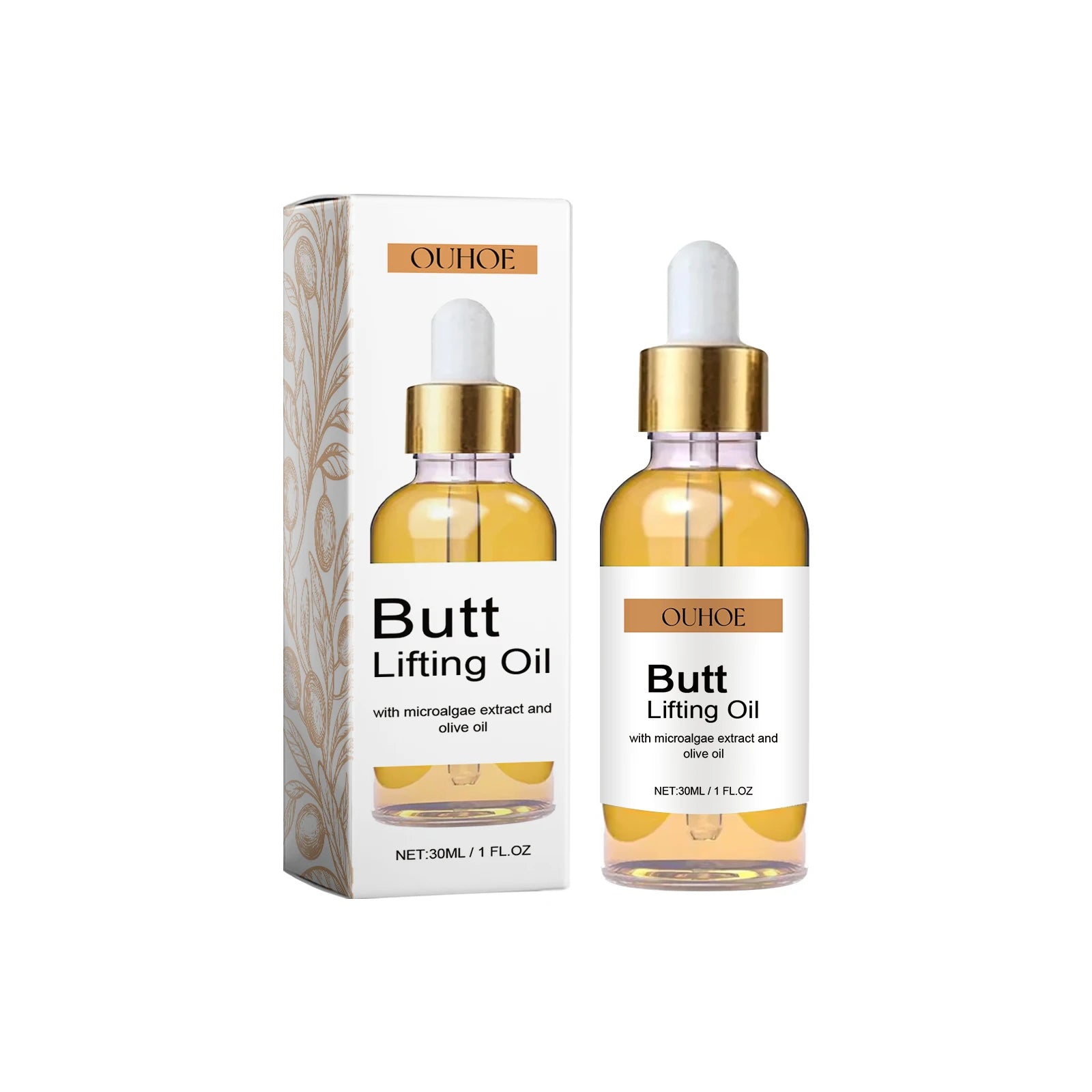 Oil Hip Lifting Growth Firming Nourishing Moisturize Skin Tighten Pores Enhance Elasticity Body Massage Care