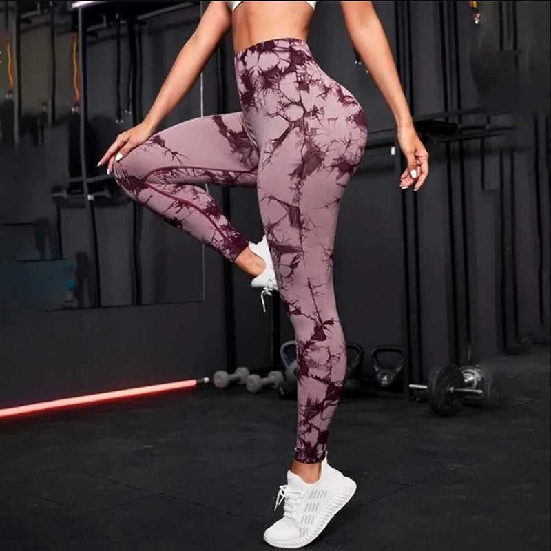 Sport Leggings Seamless High Waist Push Up Woman