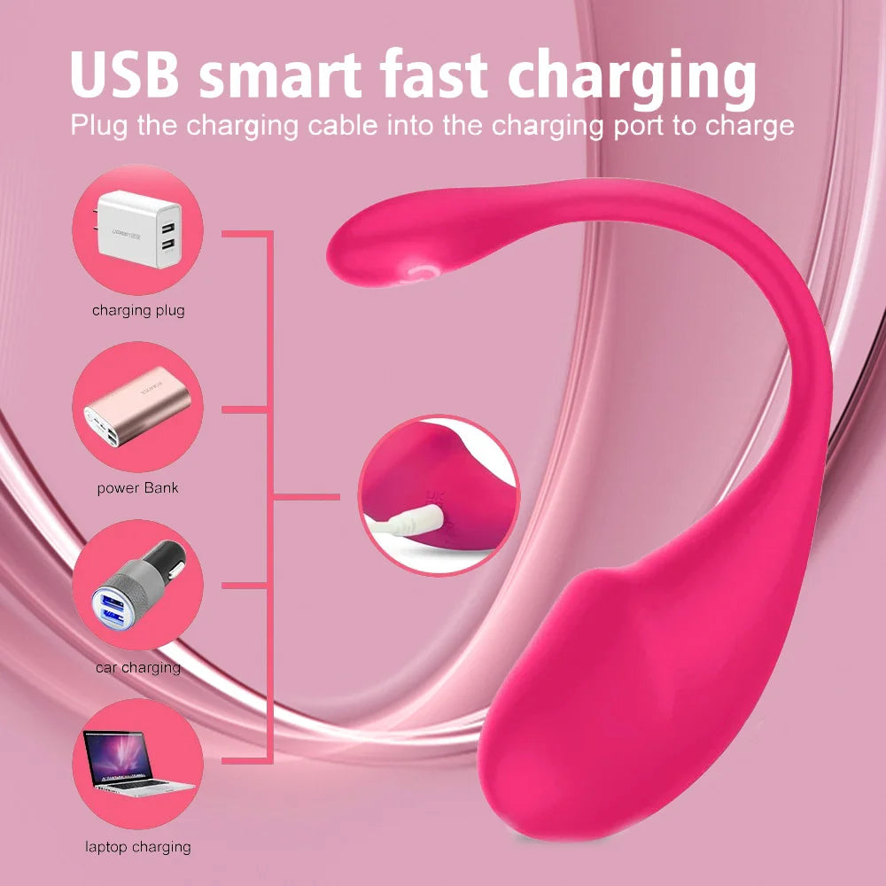 Wireless Bluetooth G Spot Vibrator for Women Dildo